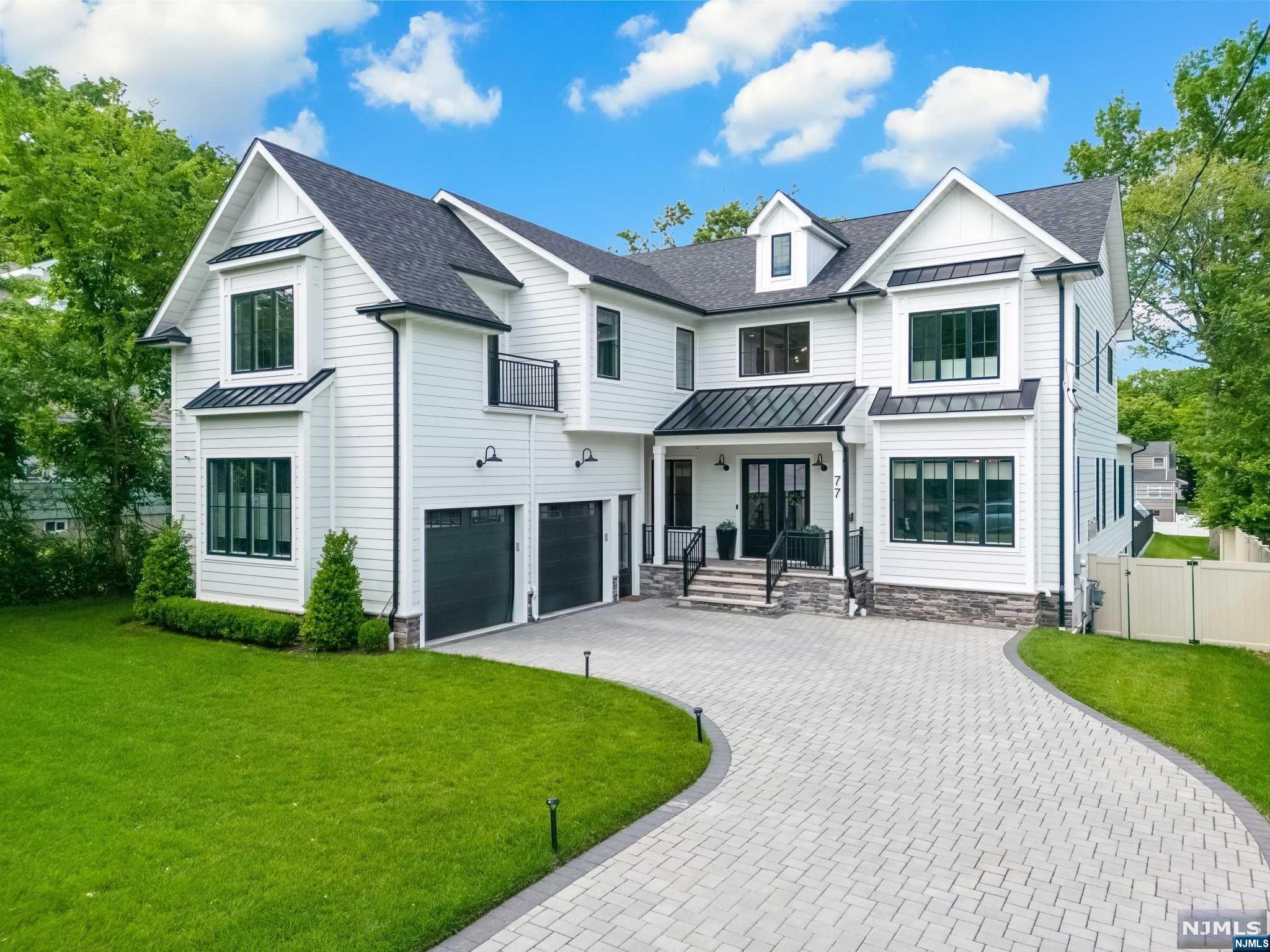 Refined luxury, sophisticated design and attention to detail, blend seamlessly in this architectural masterpiece (built in 2022). Set on an impressive half acre of resort-like property (75x311) and complete w/ a heated saltwater pool, veranda, and sprawling fenced-in yard. Elegance, form and function, shine through at every turn with a practical yet flexible floor plan for the most discerning buyer. All four 2nd floor bedrooms are spacious ensuites w/ walk-in closets. The primary bedroom boasts a spa quality bathroom, sitting room w/ balcony, and 2 generous walk-in closets. The finished basement w/ 9 ft ceilings is huge, offering a guest quarters w/ 2 bonus rooms, full bath, recreation rm, gym, and home theater. A fully loaded home with a Gourmet chef's kitchen, walk-in pantry, 10 ft ceilings, 2 mud rooms, 2 car garage, laundry on all 3 levels, butler's pantry, custom millwork, 6 zone HVAC, and generator ready. Prime location near NYC bus, houses of worship, parks and schools.
