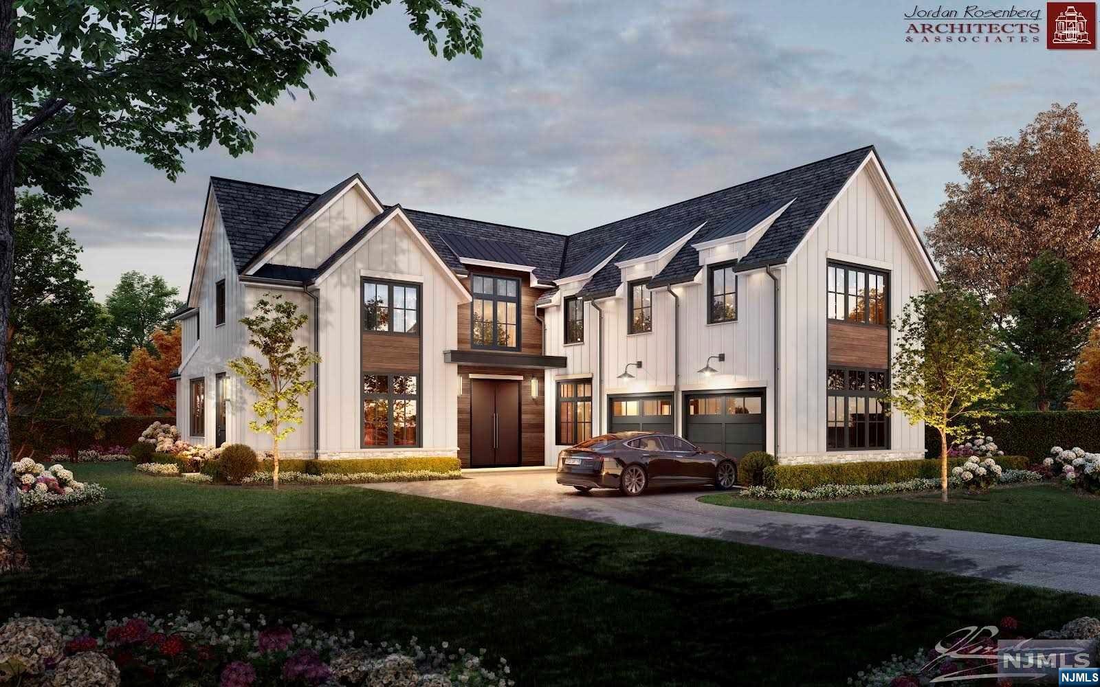 Unique opportunity to own a brand new modern farmhouse in the charming Cotswold area. This 6 BR, 6.5 BTH masterpiece w/7400 sq. ft. of interior space, was designed by renowned architect Jordan Rosenberg and built by prominent developer, Strategic Grp. Impressive front door leads you into a 2 story foyer, LR/office, FDR w/butler's pantry, sophisticated kitchen w/Italian cabinetry, breakfast room, sitting area, and FR w/gas fireplace. Guest BR ensuite and elegant PR complete this first floor. Second floor features a primary suite w/foyer, sitting area, designer bathroom, two large walk-in closets plus three additional BRs all ensuite, w/walk-in closets. Laundry room completes this beautiful second floor. Lower level includes rec.room w/bar, theatre, gym, BR and FBTH. Energy efficient construction, 10'ceiling height on 1st floor and 9' on 2nd floor and lower level. Rear yard features a stone patio, pergola, gas fireplace, optional pool. Owner has NJ RE license.