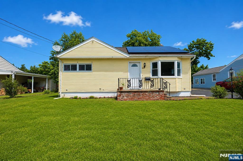 Welcome to this adorable three-bedroom, one-and-a-half-bath ranch located in the heart of Pompton Lakes. Offering the convenience of one-floor living, all three bedrooms are situated on the main level, including a primary bedroom with direct access to the half bath. The full bathroom located in the hallway between all the bedrooms. Hardwood floors run throughout the living room and bedroom, adding warmth and character to the home. The spacious kitchen flows into a formal dining area, creating a functional layout for everyday living and entertaining. The finished basement provides valuable additional living space, ideal for a family room, game room, home office, or hobby area. Along with a laundry room and utility room. Step outside to enjoy a spacious backyard featuring a patio and gazebo, offering plenty of room for outdoor gatherings and relaxation. A deck located just off the kitchen provides a convenient space for grilling or enjoying your morning coffee. Completing the property is a detached garage, providing additional storage and parking options. Adding to the home's appeal, solar panels help offset utility expenses and provide a huge energy-efficient benefit. Conveniently located near shopping, dining, parks, schools, and major commuting routes, this home presents a wonderful opportunity to enjoy all that Pompton Lakes has to offer.