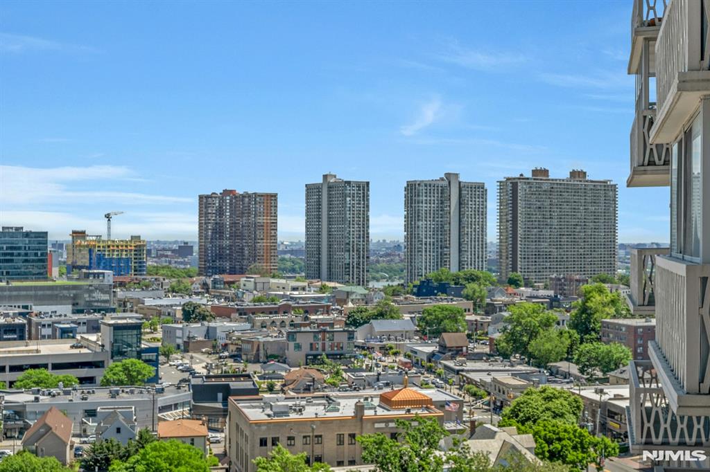 PRICE IMPROVEMENT !Completely renovated luxury residence on the 15th floor with spectacular NYC skyline views. This exceptional home features custom Cabico kitchen cabinetry imported from Canada, quartz countertops, premium Mirage flooring, elegant crown molding, custom glass shower doors and refined luxury finishes throughout. Thoughtfully redesigned with a modern open feel and abundant natural light. Med South is a full service buillding and features full time concierge/doorman, 24/7 security, onsite management/maintenance offices, outdoor pools, athletic courts and playground. On floor laundry room, children's playroom and community room are available for all to use. Parking is assigned after closing by management $95/$85/$75 per car per month. Choice of Spectrum or Verizon FiOS for cable service. Med South is perfectly situated for the NYC bound commuter and close to major NJ highways. Free shuttle for Columbia Presbyterian employees across the street. Furniture negotiable. This unit has NO TERRACE. Truly move in condition.