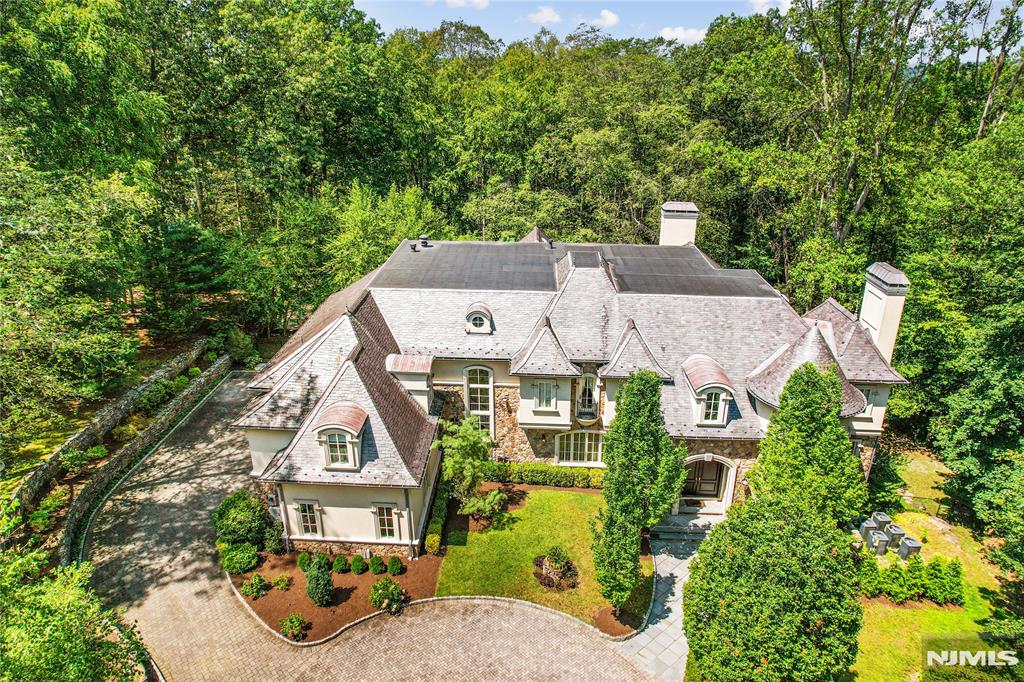6.3 picturesque acres surround this 9000+sf European gem. Designed by Bob Zampolin & built in 2010 with extensive trim & high ceilings & elevator to 3 floors. 4-car garage, massive kitchen opening to a large great room, generously proportioned bedrooms including very large primary suite. The lower level offers large recreation room w/fireplace & bar, wine cellar, theater, indoor lap pool w/fireplace/full bath w/sauna, bedroom/bath & more! 80 KW generator, 19 zones heat. Outdoor pool, full-service cabana, outdoor walking paths around the estate. This lightly used 15-year-old estate offers privacy & tranquility.