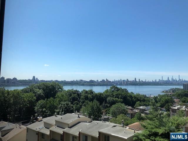 Welcome to your designer 1 bedroom home at fort lee's reputable The Palisades condo!Spectacular low Manhattan and Hudson river view from every room!Open & spacious layout for good entertaining!New engineered hardwood floors(2024) throughout!Facing direct south sun filled living room & bedroom!Dining area w/modern chandelier!Modern open kitchen w/granite counter & plenty cabinet spaces w/designer door knob!European style white kitchen w/Whirlpool dishwasher & microwave!Good size bedroom with new closet door(2024)!Full bathroom w/newer shower head & vanity sink & medicine cabinet & faucet & modern lighting!Convenient to use In unit your own LG Washer & dryer(2024)!All rooms w/custom hunter douglas blinds & curtains!Upgraded(2024) ceiling lights & door knobs & switch covers!Very convenient location to commuting to NYC & access to major highways and park & shopping & worship!All amenities and 4th floor close to elevator 1 deeded parking space(#423) are included in maintenance fee!