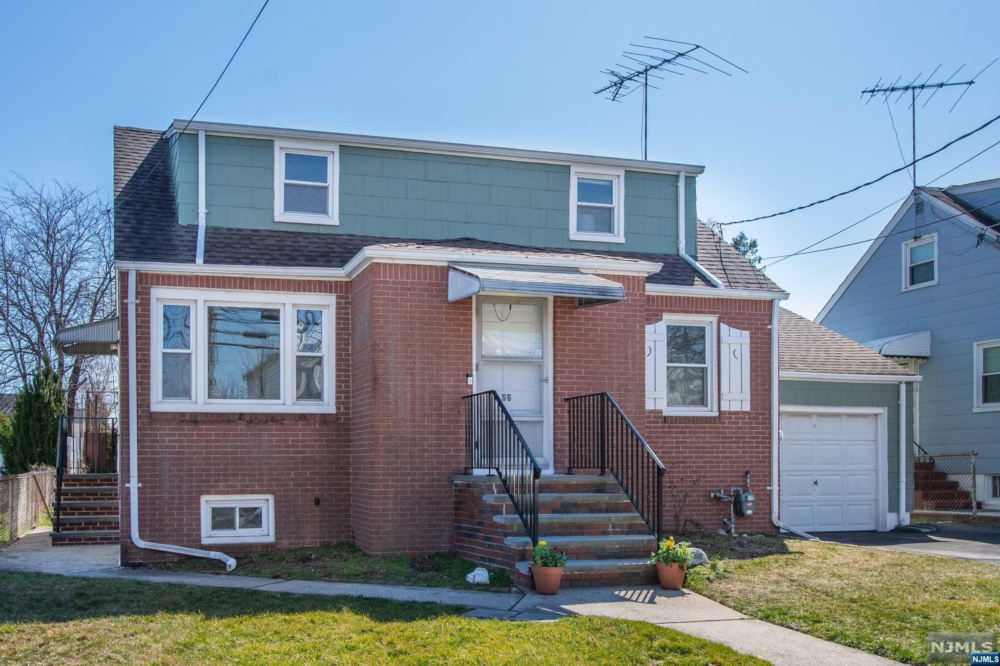 Lovingly maintained & freshly painted, this 4-Bedroom, 1 Bath Cape has original hardwood floors throughout. Living room w/picture window welcomes you to sunny living space! Two bedrooms & full bath complete the 1st floor, along w/eat-in kitchen. 2 more bedrooms upstairs (4th bedroom is "captive") plus lots of closets (one walk-in). The finished basement provides a great family room/playroom area, with additional laundry room and storage space. Features include newer windows & driveway w. Belgian block curb, FiOS-ready. Exterior was recently painted & steps rebuilt. Backyard is large & level w/patio & gas grill ready for outdoor entertaining! This happy home is near all major highways & conveniently located to transportation & shopping. Just steps to nearest NJ transit bus stop. Clifton School #1, Christopher Colombus Middle School & lovely Main Memorial Park w/pond, playground & tennis courts, are around the corner. Come see this gem before it's too late!