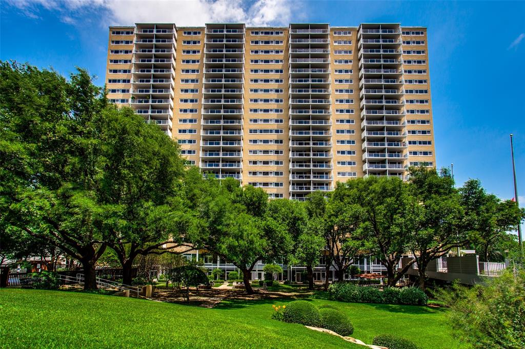 Experience refined city living along the tree-lined streets of Turtle Creek Boulevard. This updated north-facing residence offers peaceful views toward Highland Park and combines classic style with modern comfort. The updated interior features low-maintenance engineered wood floors, an open kitchen with granite countertops, stainless steel appliances, and a clean, timeless design. Natural light enhances the open layout, creating a comfortable and versatile living space. Enjoy unmatched convenience with The Shops at Turtle Creek Village just steps away—offering dining, grocery, and various city services—and quick access to abundant culinary and shopping adventures in West Village, Highland Park Village, and on McKinney Avenue, Oak Lawn, and Cedar Springs. The building continues to enhance its appeal with current improvements to parking and the porte-cochère, along with recent updates to the pool, balconies, and roof. ALL ASSESSMENTS FOR THESE MAJOR IMPROVEMENTS HAVE BEEN PAID IN FULL BY THE SELLER, offering peace of mind and immediate value to the next owner. Amenities include a resort-style pool, fitness center, dog park, valet, and 24-hour concierge. A quiet retreat in one of Dallas’s most desirable neighborhoods—close to everything, yet surrounded by green space and charm.