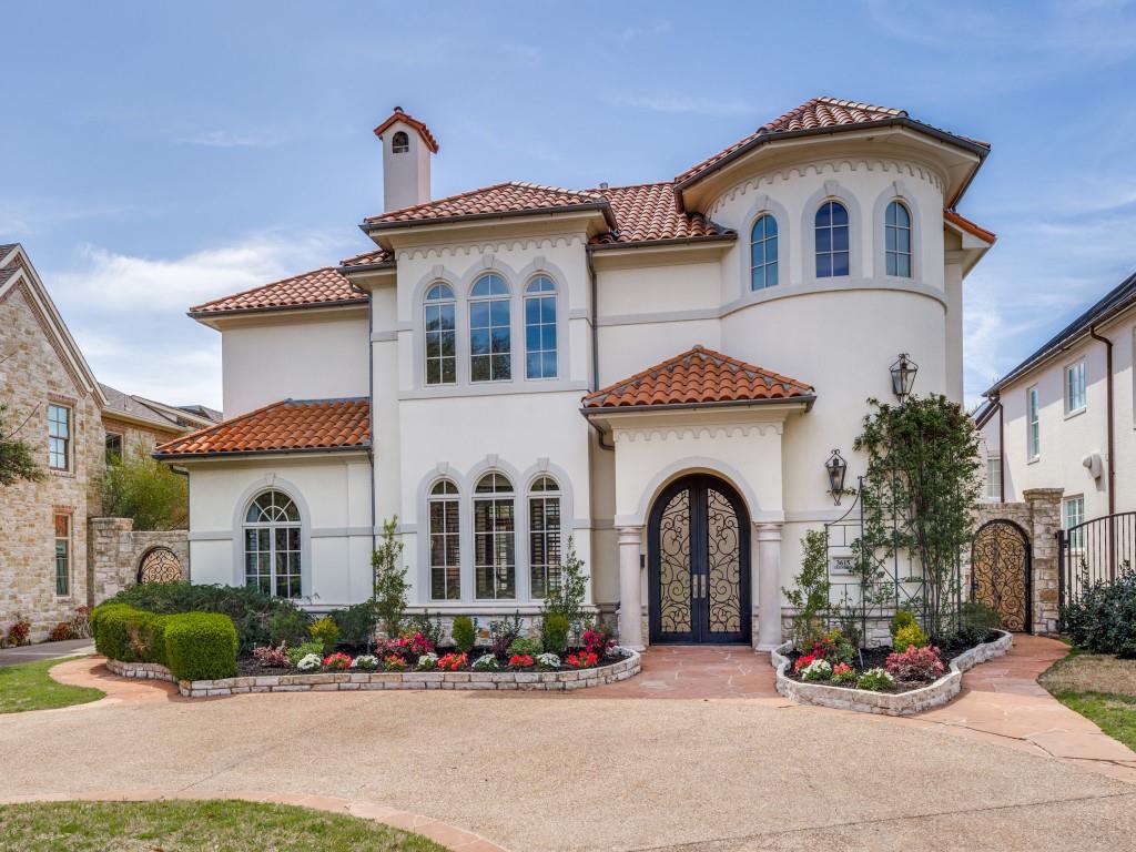 2000 Mediterranean build by Gage Homes with 4 beds on a 70 X 160 lot in Fairway one block from Caruth Park.  Main level has spacious living room, kitchen, dining area and guest room.  Master suite on second level with sitting area, large master bath and his and her closets.  2 additional guest bedrooms upstairs each en suite baths.  Backyard offers a resort like setting with 40 foot pool spa, outdoor living with kitchen and play yard. Pool has been resurfaced in past 2 years and HVAC are new.  House is being offered a little above lot value ON ONE OF THE MOST PREMIER BLOCKS IN THE FAIRWAY OF UNIVERSITY PARK ON A 70X160 LOT.