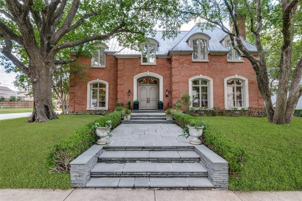 Beautifully remodeled, this custom residence designed by architect, Stephen B. Chambers, and constructed by renowned, Mel Pollock, offers the very best of quality and detail. A grand two-story central foyer with a striking winding staircase is flanked by the formal Living and Dining rooms both adorned by architecturally designed tray ceilings. The floor plan has been opened in multiple locations  to create an easy flow from room to room and an enhancement of natural light. The spacious Primary suite is conveniently situated on the first floor featuring a bank of shuttered French Doors and a generously sized Primary bath with white marble, Pierce Decorative hardware, a separate tub and shower and separate closets. The reimagined kitchen enjoys pleasing views of a New Orleans style courtyard with brick and cast stone walls and iron gates and recently added gas fire pit and gas grill cooking center. Landscape and tree lighting by Unique Lighting of Dallas, St. Joe and red brick and Pennsylvania bluestone patios and walkways and mature oak trees enhance the environment. A separate pool and patio built by Pool Environments and all renovated in 2026 add to the livability of this special property. Additional features and updates include hardwood floors throughout, interior and exterior paint, decorator lighting, marble baths, custom drapes and shades , new powder room and entry stair runner designed by Cameron Drinkwater Interiors. Centrally located, 4301 Fairfax Avenue is three blocks from HP Village and Bradfield Elementary, two blocks West of the Dallas Country Club and quick access to Dallas North Tollway.A Listing Agent is licensed realtor in the state of Texas.