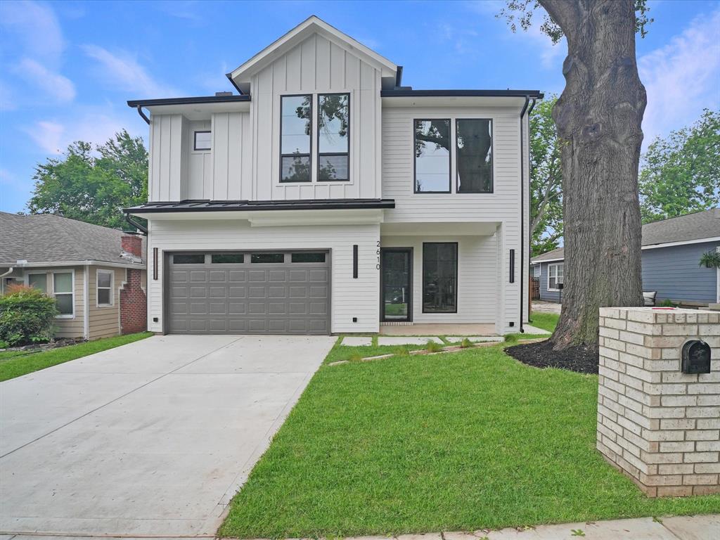 Welcome to 2610 Emmett St Dallas, Tx, a stunning new construction home in a central location just minutes from Downtown Dallas, Uptown, the Medical District, Love Field Airport, and major highways for an easy commute. Enjoy being about 10 minutes from Bishop Arts District, to enjoy its popular dining, boutiques, coffee shops, and entertainment. 

Step inside to beautiful hardwood floors throughout, highlighted by an eye-catching herringbone pattern at the entry. Soaring vaulted ceilings and an open-concept floor plan create a bright, spacious but cozy atmosphere that seamlessly connects the kitchen and living room area, perfect for everyday living and entertaining. The home is finished with custom cabinetry throughout, offering both style and functionality. The kitchen has plenty of cabinets, cabinet lighting a spacious walk in pantry.

The spacious primary suite features an accent wall and a luxurious en-suite bath with dual vanities, separate soaking tub and shower, and a generously sized walk-in closet complete with built-in cabinet drawers.

Upstairs, open railing overlooks the main level and leads to a versatile loft family room. Three additional bedrooms provide ample space, including one with a private en-suite bath, plus an additional full bathroom. Stylish accent walls upstairs add character and designer touches throughout.

Step outside to a spacious backyard with lush green grass, mature trees, and an outdoor kitchen featuring a built-in grill and sink ideal for year-round entertaining and enjoyment.

This home combines luxury finishes, thoughtful design, and unbeatable convenience in one exceptional Dallas location.