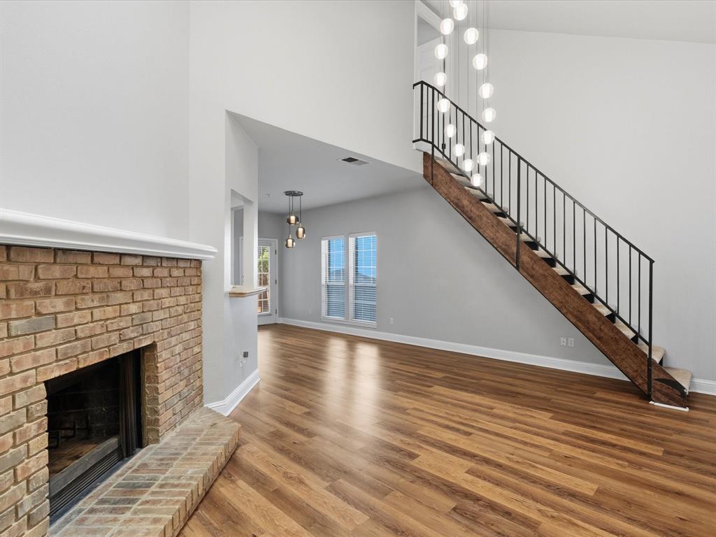 Rare opportunity to own the largest corner-unit condo in the highly desirable Preston Oaks Crossing community, ideally located in the heart of North Dallas. Designed with both comfort and functionality in mind, the open-concept living and dining areas are filled with natural light and centered around a cozy fireplace, creating an inviting space for everyday living and entertaining. The flexible floor plan offers 3 generously sized bedrooms and 3 full bathrooms, making it ideal for families, roommates, guests, or anyone needing a dedicated home office.
The spacious primary suite features an updated ensuite bathroom with a stylish double vanity, while fresh interior paint throughout and new carpet in the secondary bedroom provide a clean, move-in-ready feel. A new HVAC system installed in 2025 offers added peace of mind and energy efficiency.
Step outside to your own private outdoor retreat featuring a wood deck shaded by mature trees, creating the perfect setting for relaxing or entertaining. The low-maintenance turfed side yard is ideal for pets, gardening, or outdoor enjoyment and leads directly to your private attached garage. As the largest corner unit in the community, this home also includes the rare advantage of an additional dedicated parking space, a highly sought-after feature for homeowners and guests alike.
Located just minutes from Addison, Galleria Dallas, Village on the Parkway, The University of Texas at Dallas (UTD), the Dallas North Tollway, President George Bush Turnpike, and countless restaurants, shopping, parks, and major employers, this home offers an unbeatable combination of location, lifestyle, and convenience.