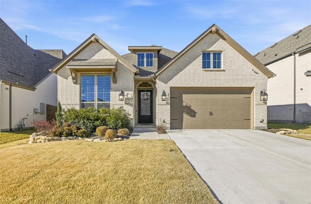 Welcome home in 2026! This Highland Homes built property spares no expense in the amenity rich community of Tavolo Park. Featuring an open floor plan with over $100,000 in upgrades it is sure to impress. Features include a dedicated office and media room, plantation shutters throughout, a 3 car tandem garage with epoxy floors and an insulated garage door. The kitchen, living and dining are an entertainers dream with plenty of cabinetry, walk in pantry, quartz countertops, double oven, farm house sink, luxury backsplash, floor to ceiling bar area, and a massive brick fireplace completing the look. Media room features level 4 carpet with double doors at the entry. Thankfully the utility room has quartz, plenty of cabinets and a sink! The primary bedroom features a galley type sitting area with the bathroom featuring a stand up tub, walk in shower, and decorative tile. Closet space? double tiered with dedicated shoe area and plenty of space. To top everything off this home has quality 10 foot sliding doors taking you to a real patio space plumbed with gas, built in speaker system controlled from inside, and wired for a future pool. Let's mark a resolution off the list this year and pick 7740 Whisterwheel today!