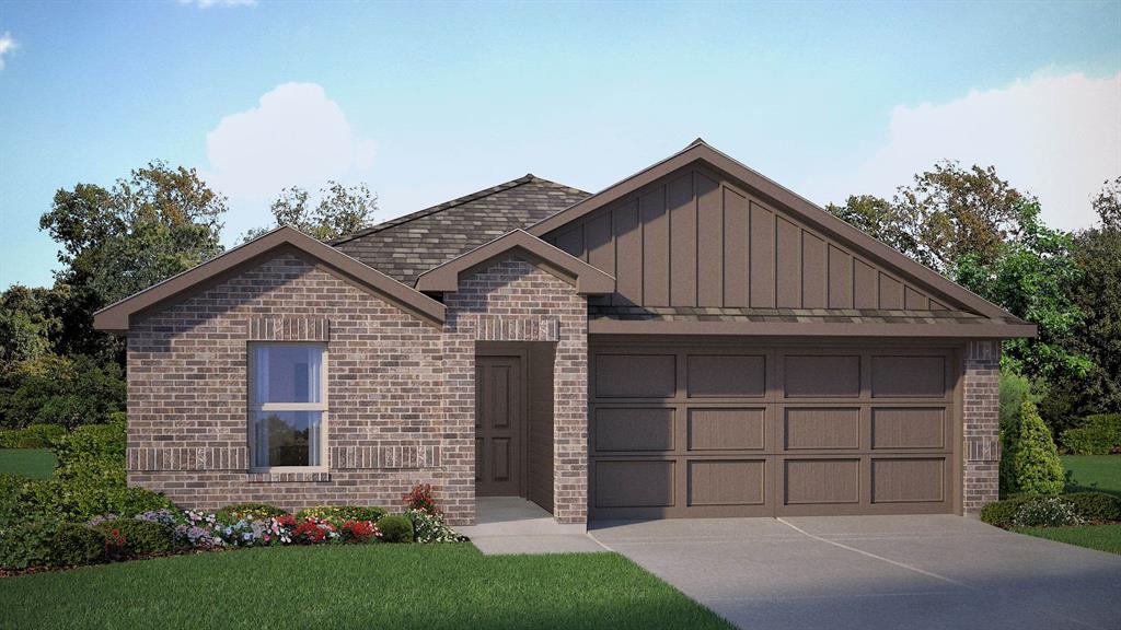 Beautiful new D.R. Horton home in The Canyons community located in Keene and Keene ISD! The single-story Baylor floorplan, Elevation C, with an estimated Fall completion, offers 4 bedrooms, 2 bathrooms, and a 2-car garage with a bright open-concept design ideal for modern living. The family room, dining area, and contemporary kitchen flow together seamlessly, creating a welcoming and functional central gathering space. The chef-inspired kitchen features quartz countertops, 36” upper cabinets, stainless steel appliances, a gas range, stainless steel sink, center island, and a walk-in pantry for convenient storage. The private primary suite includes an en-suite bath with dual quartz vanities, a 5-foot oversized shower, and a walk-in closet located directly off the bathroom. Three secondary bedrooms and a full bathroom with a quartz vanity top offer comfortable accommodations for family, guests, or a home office. Luxury vinyl plank flooring enhances all main living areas and wet zones for durability and easy maintenance. This home is built with energy-efficient construction and equipped with America’s Smart Home Technology. Exterior highlights include a landscape package, full sprinkler system with rain sensor, privacy fencing, and more.  Located just off Hwy 67, this community enjoys a prime position with convenient access to major attractions such as shopping centers, businesses, and healthcare facilities.
