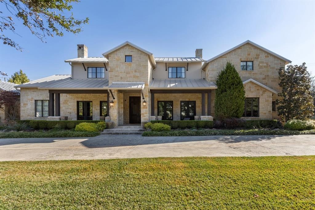 One of a kind of resort-style property that sits on 1.75 acres. Beautiful 9,634sqft Texas Hill Country-soft contemporary with an additional 1,400sqft of covered verandas, terraces & patios. Built in 2013, everything is bigger with this home, an oversized primary bedroom, bath, and closet with a 15-seat media and game room. The backyard is truly a wonderland with a giant spa and pool with a waterfall, slide and stone deck, and pergola. It boastst an outdoor kitchen and dining area that stays cool in the hot Dallas summers and warm in the winter, complete with a luxury cabana, custom LED color lighting and a commercial-grade sound system inside and out. This home has it all, including a separate swimming pond, lush landscaping, and a fabulous tennis court.