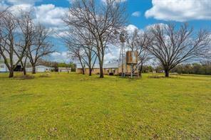 This is a hidden gem within the city limits of Cleburne 3 acres with well-kept brick home with large metal barns, completely fenced in with metal sheet fencing on back property line, concrete driveway with asphalt parking area behind house.   .