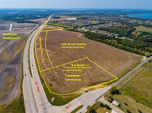 This property is an excellent property for a retail development such as a grocery store, or retail center.   It is surrounding the corner of State Hwy. 78, a six lane divided highway, and FM 6.  It sits across Hwy 78 from the new 200 acre LakePointe Community currently under development. Adjoining that development is the Elevon Community, a mixed use development of approx. 1,600 acres with the first phase currently under construction.   Lavon is experiencing explosive growth as residential development continues with these and other developments in process.  This increase in residential development is adding to the need for commercial-retail development to service the increasing population in the area.