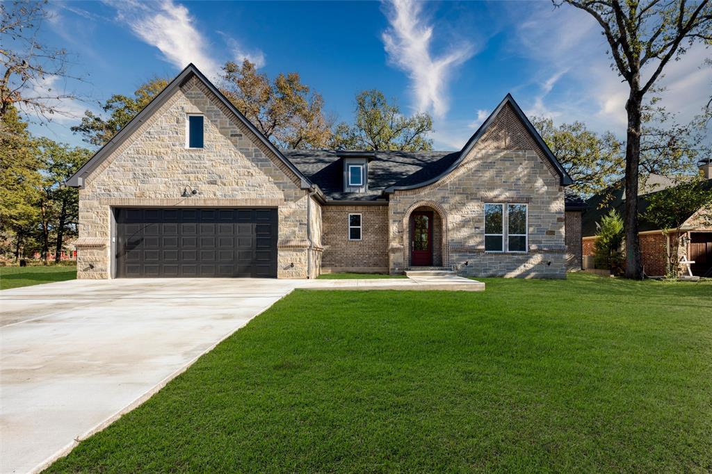 Elegant New Custom Home with Lake Views in a Premier Cedar Creek Lake Community
Experience stunning lake views from this newly constructed French Country style residence, offering 1,818 sq ft of refined living space. This custom-built, four-bedroom, two-bath home is ideally situated in a highly desirable neighborhood at Cedar Creek Lake, where only site-built homes are permitted to preserve long-term value and appeal. The property features exceptional curb appeal, an open concept living area with a fireplace, and a gourmet kitchen equipped with premium cabinetry, quartz countertops, and a spacious walk-in pantry. The primary suite includes a luxurious bathroom with a double walk-in shower, upgraded tile, and a walk-in closet with direct laundry access. Three additional bedrooms provide flexibility for guests, family, or a home office, including one with a lake view. The home is finished with designer touches throughout—no carpet, custom lighting, crown molding, and coffered ceilings. Outdoor amenities include a covered back porch and an oversized two-car garage. Residents enjoy access to multiple boat launches, a community pool, and a park. This property is ideal as a primary residence, weekend retreat, or investment opportunity.