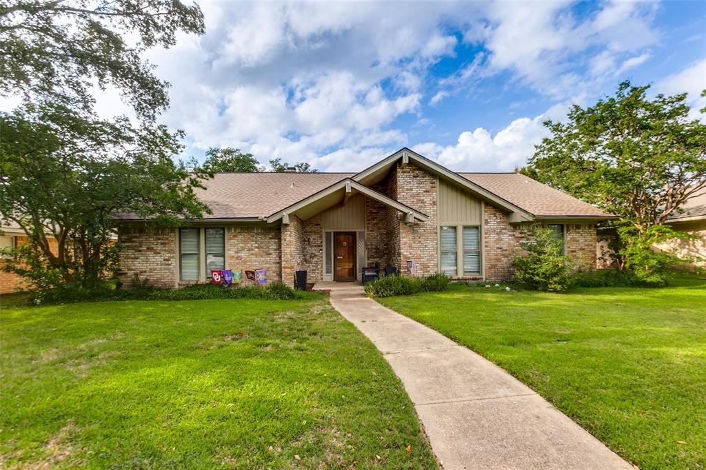 This beautifully maintained Richardson home delivers comfort and style in every room. Open, vaulted ceiling living area upon walk in, anchored by a classic brick fireplace. The updated kitchen features granite countertops, stainless appliances, and ample cabinet space. Generously sized bedrooms offer flexibility for families and work-from-home lifestyles alike. Updated bathrooms, fresh finishes, and abundant natural light throughout. Step outside to a covered patio and spacious backyard with refreshingly large pool, perfect for entertaining or quiet evenings. Mature trees, great curb appeal, and a prime Richardson location close to schools, shopping, and major corridors.