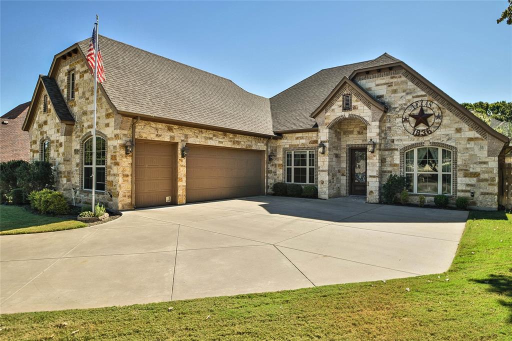 Welcome Home to a Beautiful home on a quiet cul-de-sac in Pecan Plantation. Built in 2012 by Hopper homes, this four-bedroom three bath, three car garage home is great for a large family or one for a family member that needs to come back home for care.  Lots of room, storage and privacy. From the moment you arrive the stone and brick exterior, mature trees, and manicured lawn signal a home of distinction and quality. Step inside to an expensive open concept floor plan. The heart of the home, this kitchen is equipped with granite countertops, a central island, double ovens, a breakfast bar for casual dining.  The main AC unit was replaced four years ago.  Upstairs AC unit was replaced two years ago.  Roof replaced two years ago.  The fireplace insert; dishwasher and garbage disposal are also fairly new. The room directly behind the game room could be turned into another bedroom or a small man cave.  The driveway and garage are both oversize allow for extra parking off the street and both cars and golf cart fit with plenty of room for workbench and storage shelves. Garage is also fit it with my Q smart technology thermostats can also be controlled by your smart phone. Buyer and buyer agent to verify all information.  Client has original survey.