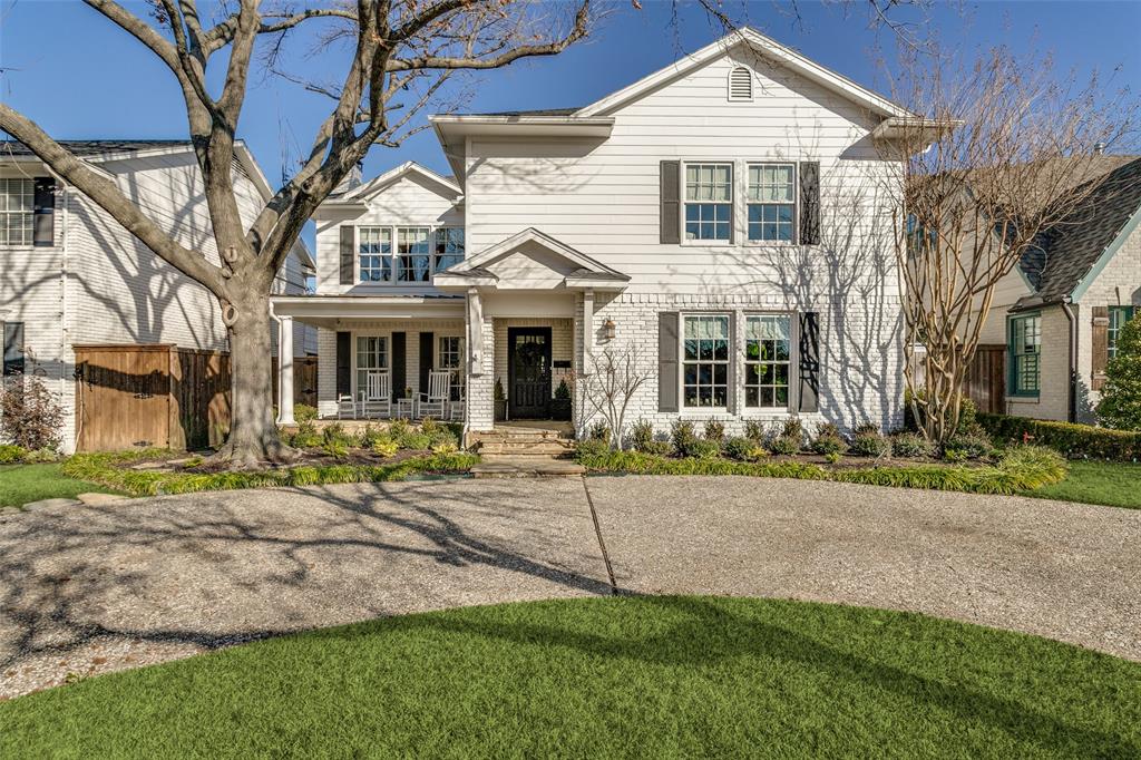 You won’t want to miss this insanely cute jewel box in the fairway of University Park. Owned and redone by a talented interior designer, this home is decked out to the nines with high-end finishes. The immaculate kitchen was taken to the studs in 2021 and features a Wolf range-oven, Sub-Zero fridge and incredible Calacatta Viola countertops. In 2023, the office and powder room just off the entry were redone. The office upgrades include new cabinetry along with a wet bar offering a wine fridge and ice machine. The powder room was completely remodeled with custom brass, marble countertop, plumbing and lighting. Upstairs you'll find new beautiful hardwood floors along with all four bedrooms and their adjoining bathrooms including a breathtaking fully-remodeled primary bath. From the functional layout to the newly-added laundry room to the turfed backyard, this house is move-in ready. The details do not skip a beat in this home, offering the perfect opportunity to get into the Park Cities.