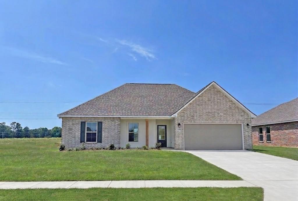 The NOTTINGHAM III C in Legacy Pointe community offers a 3 bedroom, 2 full bathroom, open design.

Features:  double vanity and walk-in closet in the primary suite, covered rear porch, ceiling fans in the living room and primary bedroom are standard, smart connect wi-fi thermostat, smoke and carbon monoxide detectors, post tension slab, landscaping, architectural 30-year shingles, flood lights, and more!  

Energy Efficient Features:  a kitchen appliance package, low E tilt-in windows, and more!