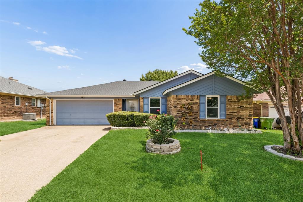 Welcome to 6417 Loma Vista Drive, a beautifully updated 3-bedroom, 2-bath home offering approximately 1,430 square feet of comfortable living space in the heart of Watauga. Built in 1984 and thoughtfully improved, this move-in-ready property combines modern updates, functional design, and exceptional outdoor living. Inside, an inviting open layout is enhanced by new flooring throughout and fresh interior paint, creating a bright, contemporary feel. The remodeled kitchen serves as the centerpiece of the home, featuring granite countertops, an attractive backsplash, generous cabinetry, and ample workspace for cooking and entertaining. The primary suite offers a relaxing retreat with a beautifully renovated bathroom and updated fixtures. Secondary bedrooms provide flexibility for a home office, hobbies, guests, or additional living needs. Significant improvements include replacement windows backed by a lifetime warranty. Step outside to discover the property's standout feature: an impressive backyard retreat designed for relaxation and entertaining. The approximately 22,000-gallon above-ground swimming pool creates the perfect setting for enjoying warm Texas days, while the spacious covered patio and custom-built outdoor bar provide an ideal place for gatherings or quiet evenings outdoors. Adding even more versatility, the detached garage has been transformed into a bonus space complete with a rustic cedar roof, making it well suited for a workshop, recreation room, fitness area, creative studio, or game-day retreat. Residents will appreciate the neighborhood atmosphere, access to Keller ISD, and proximity to the Watauga Community Center and Capp Smith Park. Convenient access to I-820 and US-377 places shopping, dining, recreation, and employment corridors within easy reach. With no HOA, extensive updates, outstanding outdoor amenities, and a desirable location, this property presents an exceptional opportunity to enjoy comfort, flexibility, and year-round enjoyment.