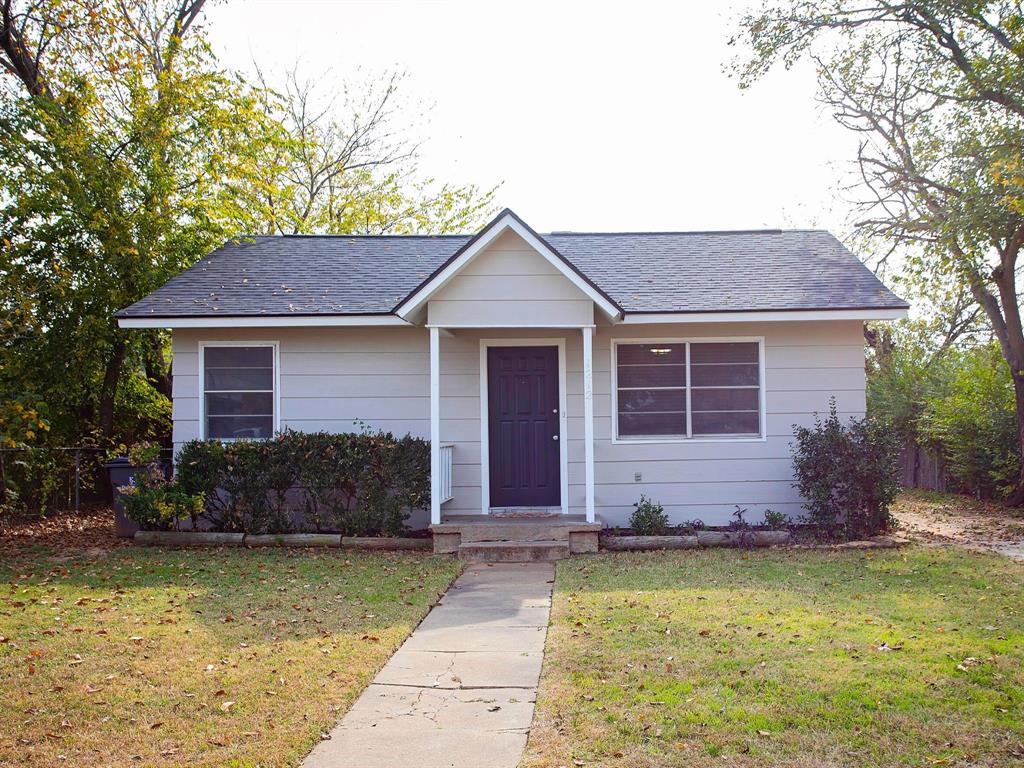 Charming & Updated Home with Excellent Curb Appeal!! This beautifully refreshed 3-bedroom, 2-bathroom home offers inviting style and everyday functionality in a convenient location near restaurants, schools, and the city pool. Recent updates include new luxury vinyl plank flooring throughout, fresh interior and exterior paint, replaced trim and siding boards, and crisp new quarter-round trim for a clean, finished look. The home features a comfortable, functional floorplan with abundant natural light, a cozy eat-in kitchen, and a charming front portico that enhances the exterior appeal. The spacious backyard is fully fenced with chain-link and offers plenty of room for outdoor enjoyment. Additional perk is a new metal storage shed. Ideal for first-time homebuyers or those looking to downsize without compromising comfort, this well-maintained property is move-in ready and waiting for its next owner. Schedule your showing today!