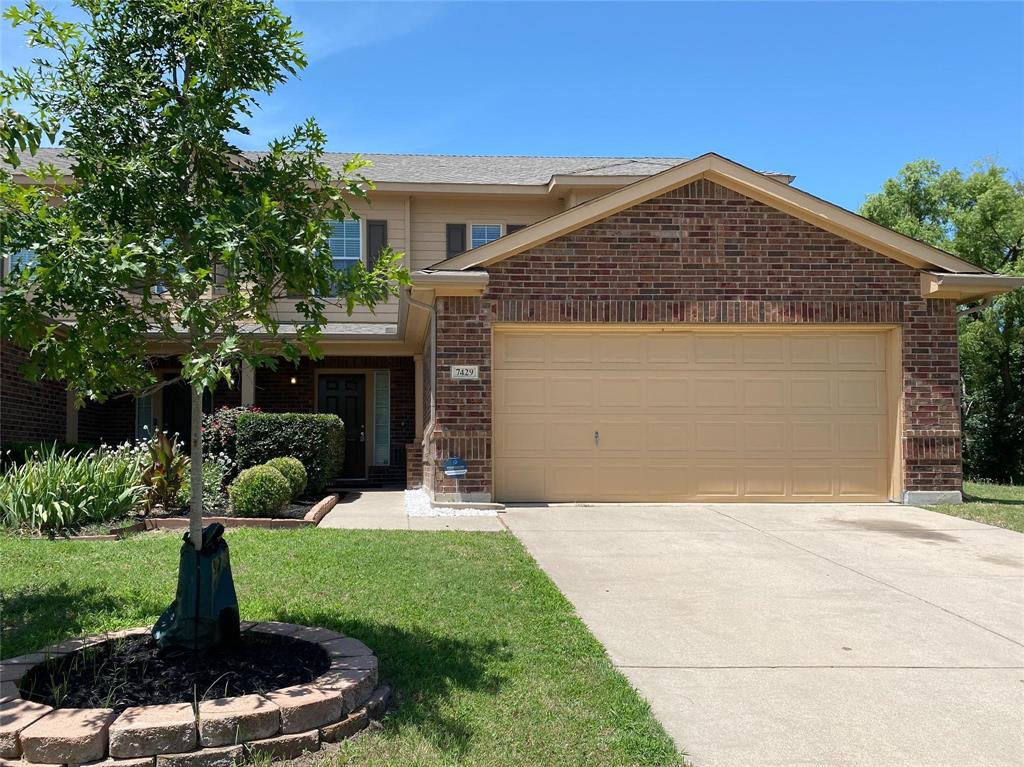 This well-maintained 3-bedroom, 2.5-bath half-duplex is ideally located in north Fort Worth, just off Blue Mound Road near Western Center. The home features an open floor plan filled with abundant natural light streaming through numerous windows. The first floor offers a spacious living area that flows seamlessly into the kitchen and dining space, along with a convenient half bath for guests. Upstairs, you’ll find all three bedrooms and two full bathrooms, including a primary suite complete with an ensuite bathroom and a generous walk-in closet. Recent updates include fresh interior paint throughout and brand-new vinyl plank flooring extending from the staircase through the entire second floor. The property also boasts a large backyard, perfect for outdoor enjoyment. Currently tenant-occupied, this home presents a great investment opportunity.