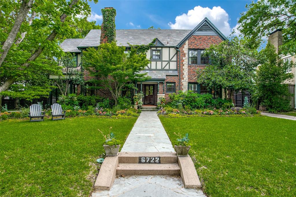 Exquisite Lakewood estate available for the first time in 26 years has been meticulously updated with impeccable style and thoughtful details throughout. Beautiful entry foyer leads to the sophisticated formal living and dining areas with tall ceilings and access to a relaxing screened porch. Show stopping culinary center features custom cabinetry, designer hardware, luxury appliances and a separate sleek prep kitchen. Open casual breakfast and family rooms with a wall of windows and incredible natural light. Upstairs primary suite has a magnificent marble bath with steam shower and balcony overlooking the rear garden. Two additional bedrooms, sizable living area plus separate study completes the upstairs. 4th bedroom suite down. Sprawling backyard with lush landscaping, sparkling pool with water feature, outdoor kitchen, ample seating areas and an incredible newer two car garage with full guest house and gym. Forever home opportunity on one of Lakewood's most coveted blocks.