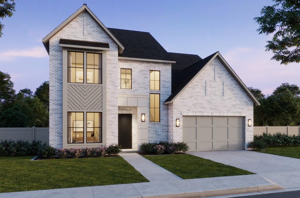 SOUTHGATE HOMES ADDISON III floor plan.  Spanning 4,182 square feet, this exceptional 5-bedroom, 5.5-bath residence offers a rare blend of space, flexibility, and thoughtful design. The Addison III A welcomes you with a dramatic iron front door and opens to expansive living areas anchored by a seamless indoor-outdoor connection through oversized sliding glass doors. A downstairs media room, study and guest bedroom combined with our Guest Suite upstairs, acting as a second master bedroom, provides incredible versatility for guests, multi-generational living, or a private retreat. Upstairs, additional living space with a Game Room and Loft plus two additional secondary bedrooms offer comfort and privacy for everyone. Designed to adapt beautifully to the way you live, this home delivers refined comfort without compromise. All nestled in our newest community, Eliana, featuring Prosper schools and McKinney taxes. Welcome Home!