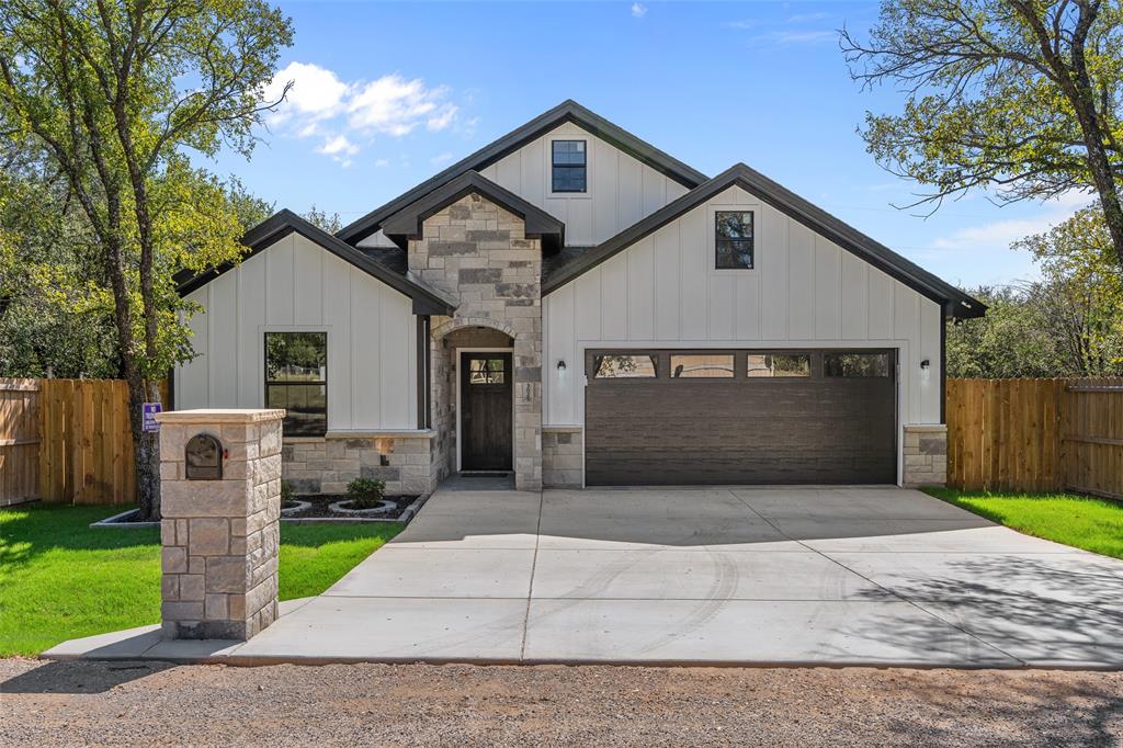 This stunning 3-bedroom, 2-bath home features an open-concept layout with high ceilings, abundant natural light, and seamless flow between the kitchen, dining, and living areas—perfect for entertaining or family gatherings. The chef’s kitchen offers modern finishes and plenty of storage, while the primary suite provides a relaxing retreat with a spa-like bath, soaking tub, separate shower, and spacious walk-in closet. Two stylish secondary bedrooms include custom barn-door closets, and the oversized laundry room offers a sink, generous countertop space, and ample cabinetry. Additional highlights include energy-efficient foam insulation, an insulated garage door with security cameras, and a 2-car garage. Combining comfort, functionality, and designer appeal, this move-in-ready home is waiting for its new owners!
