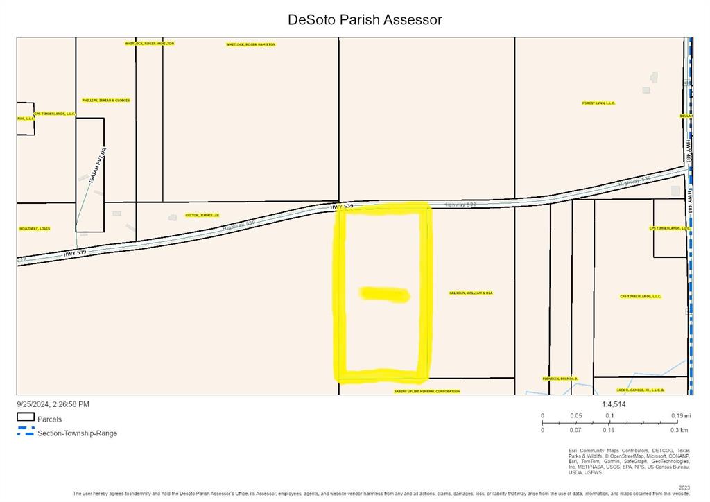 20 Acres of land for sale in Desoto Parish with no known restrictions. This land is located on Hunter Road in Mansfield