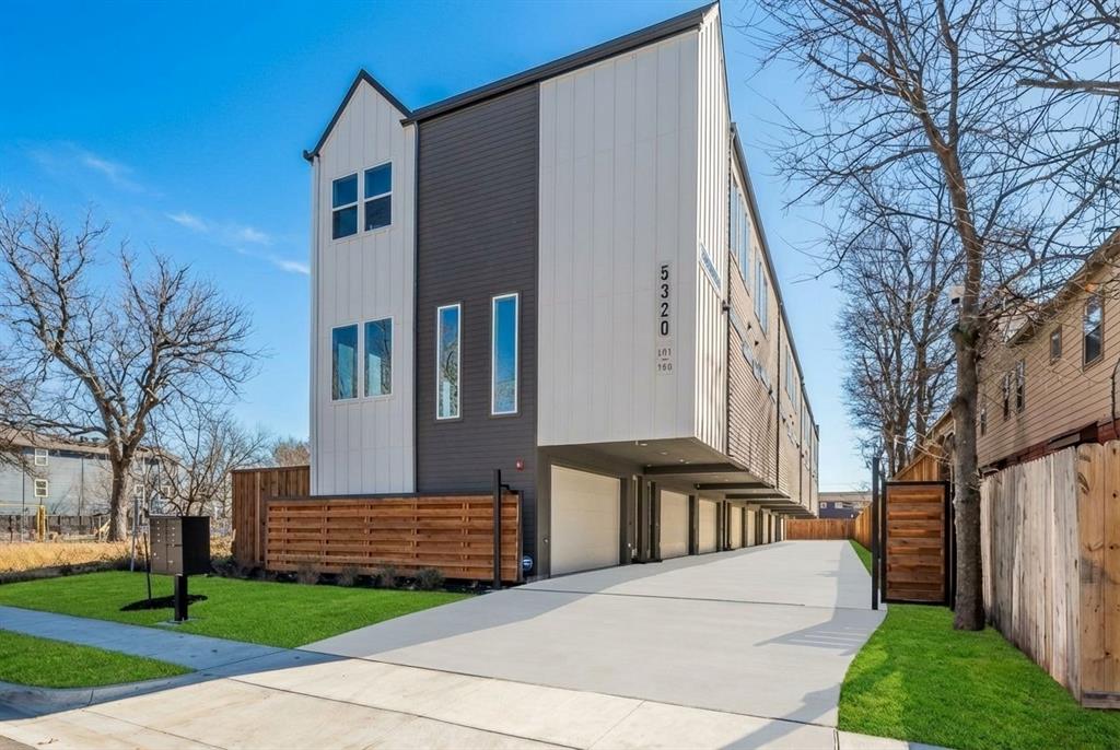 Discover contemporary living in this brand new East Dallas condo featuring 2 bedrooms, 2.5 bathrooms, and 1,442 square feet of well-planned space. The open layout showcases a spacious eat in kitchen with sleek waterfall countertops, stainless steel appliances, luxury vinyl plank flooring, and plenty of natural light throughout. Upstairs, both bedrooms offer private en suite baths, along with the convenience of a dedicated laundry area. The home also includes an attached two-car garage and gated access for security. Situated near Lower Greenville and just minutes from Lakewood, Knox-Henderson, and downtown, this residence blends modern style with everyday functionality in a highly desirable location. Photos may be of a similar unit.