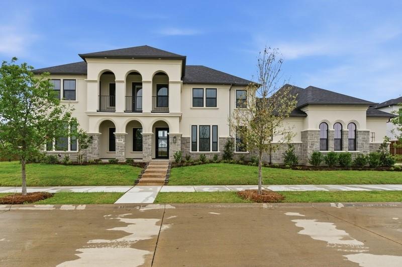 MLS# 21130915 - Built by Drees Custom Homes - Ready Now! ~ This stunning contemporary 5-bedroom, 6-bath, 4 car garage, single-family residence, set to be completed by March 2026, offers an expansive 4,989 square feet of luxurious living space in the desirable Viridian subdivision. Each of the five bedrooms includes its own private bath, ensuring ultimate comfort and convenience. The open floorplan features three spacious living areas, two dining areas, and decorative lighting throughout. A gourmet kitchen with a large island and pantry caters to culinary enthusiasts, while two cozy fireplaces enhance the atmosphere. Enjoy outdoor living on the balcony or covered patio overlooking scenic water and greenbelt views. Additional highlights include ENERGY STAR heating and cooling systems, vaulted ceilings, and a four-car garage. Located in the highly regarded Arlington ISD, with proximity to Viridian Elementary, and Trinity High School, this home is an exceptional opportunity for modern living.