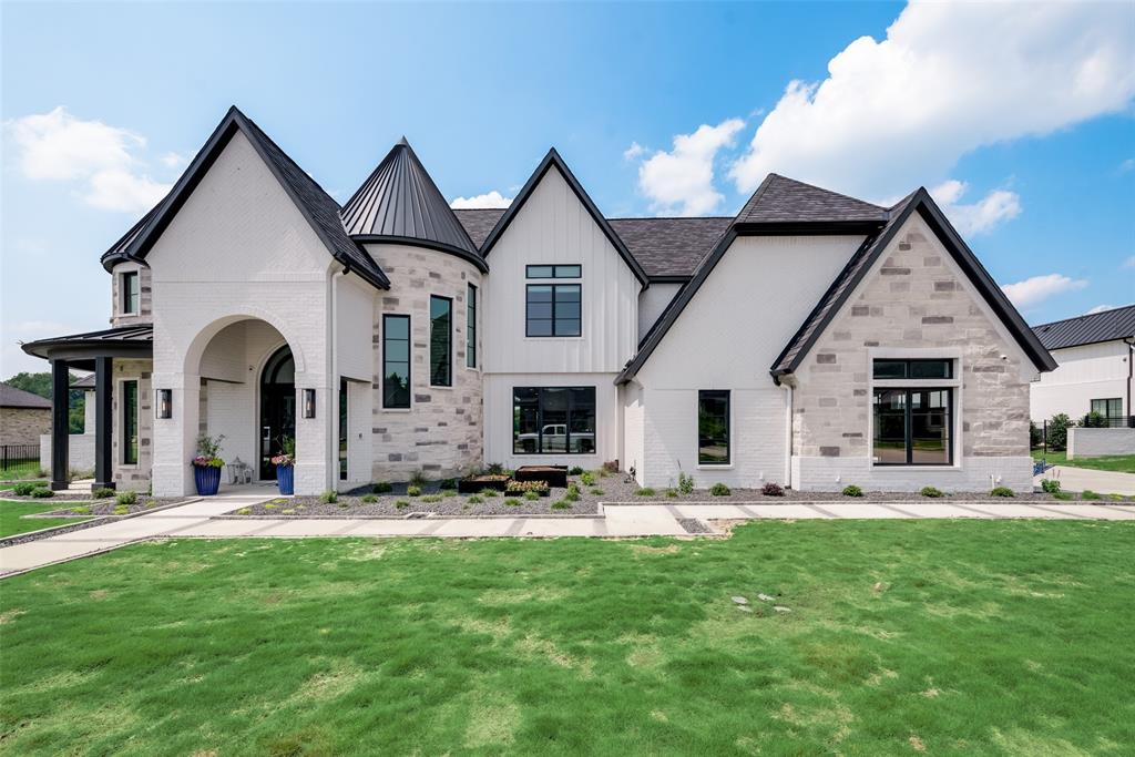 This extraordinary home presents an opportunity to experience the epitome of luxury living on an expansive 6-acre lot. This home's interior spans approx 5,556 SqFt, offering ample space for lavish entertainment and comfortable living. The design blends modern amenities with timeless elegance, premium finishes, and fine craftsmanship. The heart of the home is the gourmet kitchen, equipped with top-of-the-line appliances, custom cabinetry, and a generous center island. It opens gracefully to the inviting family room featuring large windows that bathe the space in natural light. The primary suite is a sanctuary, boasting a spa-like en-suite with a soaking tub, and separate glass-enclosed shower. Guests will feel pampered in any of the five well-appointed bedrooms, each featuring its own private bath, thoughtfully designed for both comfort and privacy. This exceptional property offers a perfect blend of tranquility and accessibility to upscale amenities, dining, and entertainment options.