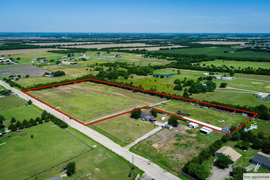 AMAZING LOCATION! This gorgeous EIGHT ACRE PROPERTY on a quiet CUL-DE-SAC street is the perfect canvas for the home of your dreams! Ideal central location in southern Collin County perfect for commuters, just 4 minutes from Lucas, and 11 minutes East of 78-205. Enjoy a peaceful country lifestyle with urban conveniences close by. Just minutes away from excellent restaurants, shopping, and recreation, including Lake Lavon and Lake Ray Hubbard. Situated in the wonderful Community ISD. This property allows HORSES, and is surrounded by trees & quiet countryside. UTILITIES available at the road, and a driveway is already in place on the east side with metal carports for covered storage. 2 acres are fenced at the back of the property. Do not miss out on the chance to claim a rare slice of Texas charm in one of the most desirable areas.