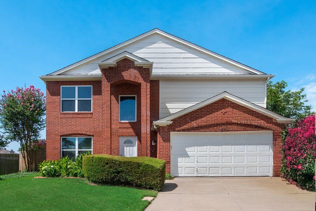 NO HOA!  This beautiful home has four bedrooms 2.5 baths and 2 car garage.  The roof is two years old and all brand new windows.  All bedrooms are great size and upstairs.  There are two living rooms and two dining rooms for your growing family and entertainment.  The kitchen has a gas stove and new dishwasher.  Utility room upstairs has new washer and dryer for new homeowners.  The home has two living rooms, two dining rooms and is very spacious!  The backard is huge and has beautiful landscaping filled with some trees and flowers.  Home is in a culdasac and has a HUGE backyard covered concrete patio.  A must see!!!