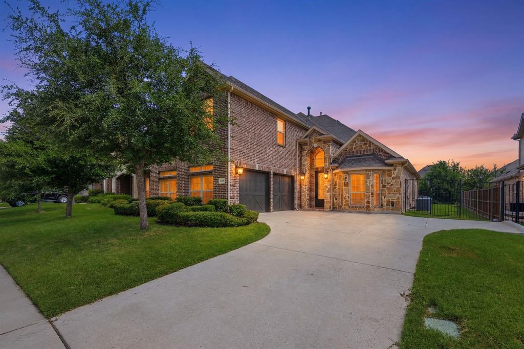 Welcome to 4008 Las Colina Drive, Fort Worth, TX 76179—a stunning home in the highly sought-after La Frontera community, perfectly situated at the main entrance on a secluded cul-de-sac lot with exceptional curb appeal and a side-facing garage.

Step through the grand wrought-iron front door into an impressive entryway that immediately makes a statement. Showcasing 2,797 square feet of beautifully designed living space, this home features 5 spacious bedrooms and 3 full bathrooms, perfectly balancing luxury, comfort, and functionality.

The heart of the home is the deluxe chef’s kitchen, featuring a farmhouse sink, stunning vent hood, oversized island, abundant cabinetry, and designer upgrades throughout. Gather around the cozy gas fireplace or enjoy the versatility of two expansive living areas and two generous dining spaces, ideal for entertaining and everyday living.

The primary suite is conveniently located on the first floor, along with an additional bedroom and full bath—perfect for guests, multi-generational living, or a home office. Upstairs, you’ll find the remaining bedrooms plus a large family room, providing even more space for relaxing, entertaining, or movie nights.

Step outside to an exceptionally spacious backyard overlooking a beautiful green space, creating a peaceful backdrop with added privacy and serene views. The large covered patio is perfect for outdoor dining, weekend barbecues, or simply enjoying your morning coffee.

Luxury, space, and an unbeatable location come together in this exceptional home.