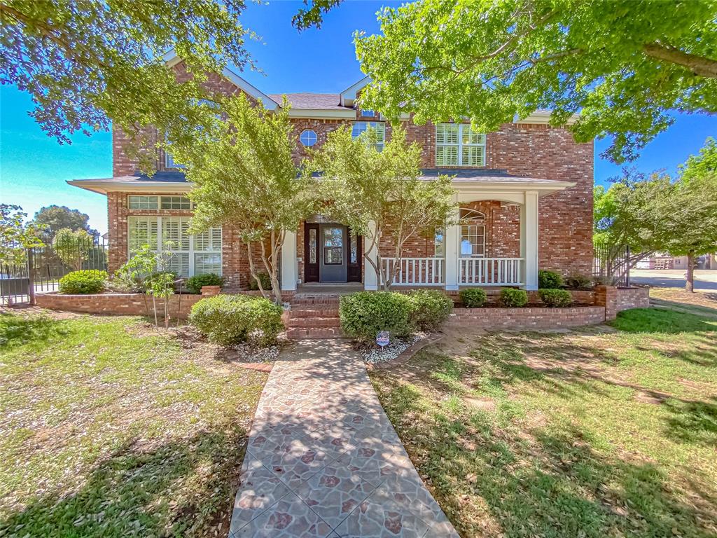 Home located on gorgeous Canyon Rock Lake! This beautiful two-story home boasts very large bedrooms, each with its own en-suite bath, jack and Jill, built-ins, and spacious walk-in closets. Home features two inviting living areas, a formal and breakfast knook and a large private office with built-ins and a full bath that could easily serve as a fifth bedroom.  Plantation shutters are installed throughout the home, and the main living room includes a cozy wood burning fireplace. Expansive windows provide stunning views overlooking the lake and fill the home with natural light.  Step outside to enjoy the very large covered patio—perfect for relaxing mornings or peaceful evenings while taking in the beautiful lake views. Situated on a quiet cul-de-sac, you’ll also enjoy the frequent visits from ducks and the park conveniently located just across the street.  This home is ready for immediate occupancy. Don’t miss your opportunity to enjoy peaceful lakeside living!