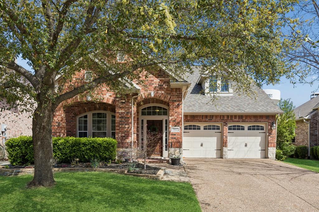 Set in sought-after Aspendale Village in the Stonebridge Ranch Community and zoned for top-rated Frisco ISD schools, this spacious two-story home has it all. One of the only homes with a fifth bedroom, dedicated office, upstairs game room AND dedicated media room, there’s truly space for everyone. The updated kitchen offers custom white cabinetry, quartzite countertops, mosaic backsplash, and a convenient island for additional counter space and storage. In the breakfast nook, you’ll find built-in bench seating to maximize the space and a panty to store all your staples. The kitchen opens to the family room where you’ll find a wall of windows that fill the space with natural light, a recessed built-in bookcase with fireplace and hardwood flooring. In the primary suite there’s another incredible wall of windows, an ensuite bathroom with dual vanities, a separate shower and soaking tub plus a walk-in closet so big you might just throw a dance party. Three additional bedrooms are just down the hall with a conveniently located bathroom that truly maximizes the space. A color-drenched office with French doors for privacy sits at the front of the home and a true formal dining room creates separation from the work and living spaces. Upstairs you’ll discover a huge game room with room for all the toys, a true media room that could also be used as a second office, workout room or studio and the fifth bedroom. The bonus bedroom upstairs has an ensuite bathroom making it the perfect place for overnight guests, older children or even an au pair. The backyard is professionally landscaped with room to roam or in the case of pets, a solid space to get the zoomies out. The covered porch is fabulous, shielded from the sun and primed for an outdoor living area - just add a TV and call it a day.