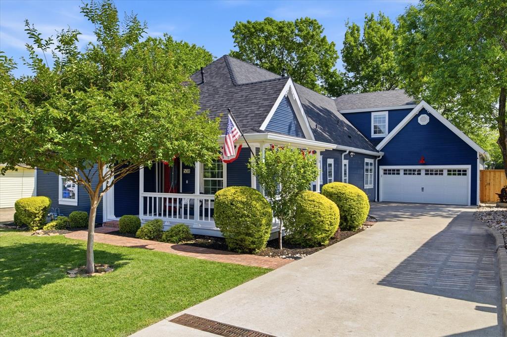 NEW LIST PRICE IS $25,000 BELOW RECENT APPRAISAL! High-end, unique features throughout this custom charmer with stunning hardwood floors, beautifully exposed beams, crystal doorknobs on solid-core wood doors, glass-front kitchen cabinets, custom tile in all bathrooms, shiplap, claw foot tub, and an exorbitantly designed primary closet, no detail has been left untouched. Important to note, the original 977sf structure was completely rebuilt in 2014, including a new modern foundation, plumbing, electrical, HVAC, insulation, new pine siding, sheetrock, sub-floors, new roof framing and tankless water heater, with an additional 2,233sf of living space custom built in 2016. September of 2025 brought a new class 4 impact-resistant shingle roof, new 6” gutters, (4) 3-speed bluetooth attic fans, new exterior paint, & March of 2026 a cedar board-on-board and wrought iron fence. Upstairs is the extra large 4th bedroom, which is currently being used as flex guest space, and the large 2nd living room. The oversized 2.5 car garage features epoxy floors, a commercial stainless steel sink, a refrigerator water connection, pass through garage doors, a 220v electrical outlet, built-in workbench, ceiling-mounted electric heater, ceiling-mounted electric winch, overhead storage racks, and a pre-wired surround sound system. Whether you’re walking to downtown shops and dining, weekend farmers markets, Harry Myers park, enjoying a front row seat to hometown parades, or simply relaxing on the back porch under the shade of an oak tree and enjoying the peaceful view, this meticulously maintained home beckons you to come, relax, and enjoy making new memories in a timeless, but modern-construction home with kind neighbors, conveniently located with easy access to I-30, Hwy 66, 190, & every grocery store in Rockwall nearby! 

IT'S HARD TO EXPLAIN HOW IMPRESSIVE THIS HOME IS. IT'S NOT ANOTHER MASS-PRODUCED HOUSE SO OFTEN SEEN; IT'S A TRUELY SPECIAL HOME THAT'S SO EASY TO FALL IN LOVE WITH!