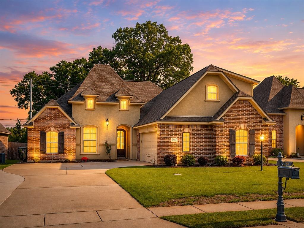 This beautiful home with 5 bedrooms is nestled on a quiet dead-end street in the highly sought-after Dogwood South community. Located in the newer section and zoned for Haughton schools, it offers both comfort and convenience. From the moment you step inside, you’ll appreciate the open-concept layout and stunning wood flooring that flows seamlessly from the entryway into the spacious living room. The living room is complete with a gas fireplace and large windows. The dining area is generously sized and features a raised bar off the kitchen island—perfect for entertaining and staying connected with family and guests while cooking. The kitchen features all stainless steel appliances, plenty of cabinet space, and granite countertops. The remote master features an ensuite bathroom with a jetted tub, walk in shower, and a large walk in closet. Three additional bedrooms and full bathroom are also found on the opposite side of the home. Upstairs, a large bonus room with a full bathroom and closet provides the ideal space for private space, guest quarters, or a game room. This home also features a roof that is only 3 years old! Enjoy the backyard that features a covered patio, shed, and no rear neighbors. Schedule your showing today!!