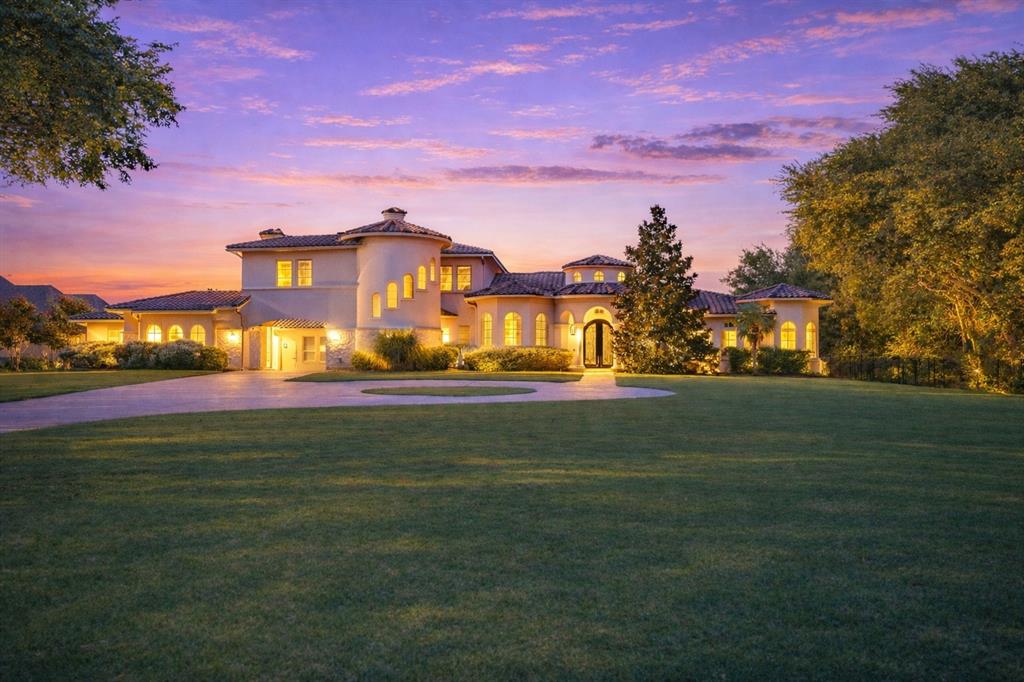 Back on market at no fault of seller. Discover refined luxury living in this extraordinary gated Mediterranean estate, privately situated on 2.4 picturesque acres at the end of a peaceful cul-de-sac. Offering the serenity of a countryside retreat with the convenience of nearby shopping, dining, and entertainment, this exceptional property combines privacy, elegance, and modern comfort in a truly unmatched setting.

The impressive main residence features five spacious bedrooms and six beautifully appointed bathrooms, thoughtfully designed to balance sophisticated entertaining with everyday living. Rich hardwood flooring, hand-troweled walls, designer lighting, marble countertops, and custom finishes create an atmosphere of timeless elegance throughout.

The grand primary suite serves as a private sanctuary, showcasing exquisite marble details, a spa-inspired bath, and a stunning oversized walk-in shower designed for ultimate relaxation. Expansive open-concept living, dining, and kitchen spaces seamlessly connect, creating an inviting environment ideal for both intimate gatherings and large-scale entertaining.

Floor-to-ceiling glass doors open to a spectacular outdoor living oasis, complete with covered lounge areas, al fresco dining spaces, and a fully equipped summer kitchen. Surrounded by mature landscaping, the resort-style pool offers a secluded escape with exceptional privacy and tranquility.

Adding remarkable flexibility to the estate is a detached guest house featuring its own private bathroom and kitchenette—perfect for multigenerational living, extended-stay guests, a private executive office, fitness studio, or creative workspace.

Located within the highly sought-after Prosper ISD, this one-of-a-kind estate presents a rare opportunity to enjoy the perfect blend of luxury, space, privacy, and convenience. Homes of this caliber seldom come to market—don't miss the chance to make this exceptional property your own.