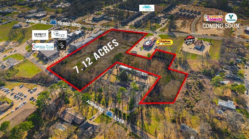 In Longview's heart lies a 7.12-acre parcel of land with potential to be a game-changer for the city's commercial landscape. This sought-after location offers unparalleled potential for development. Strategically positioned with 330 front feet on Judson Rd, 322 front feet on Airline Rd, and depth varying from 650 to 750 feet, 2100 Judson Rd guarantees high visibility. The property's versatile layout, with Airline Rd situated to the east, enhances its accessibility and opens a world of possibilities for creative development. The sizable acreage allows for a myriad of opportunities, ranging from retail outlets to modern apartment complexes, from trendy restaurants to medical and professional offices to mixed-uses that seamlessly blend commercial and residential spaces. Whether you're looking to establish a thriving retail hub, create vibrant apartments that cater to modern urban living, or set up a diverse mix of businesses, 2100 Judson Rd has the potential to bring your vision to life.