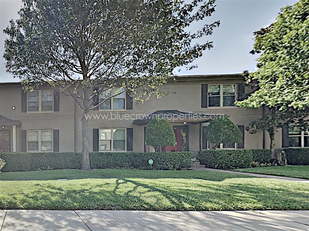Enjoy easy access to some of Dallas's most sought-after destinations in this well-maintained two-story condominium just moments from Dallas Love Field. Offering 1,027 square feet of thoughtfully designed living space, this two-bedroom, one-bath home blends comfort and convenience in a highly connected location. Beautiful hardwood floors run throughout the living area, creating a warm and inviting atmosphere with room to relax or entertain. A private patio extends the living space outdoors and includes dedicated storage, an ideal spot to unwind or enjoy a morning coffee. Set within a beautifully kept community, residents enjoy lush green grounds and mature, well-maintained trees that lend a peaceful, established feel. The location offers exceptional proximity to Love Field, UT Southwestern Medical, Park Cities, and Uptown, placing shopping, dining, medical facilities, and major employers within convenient reach. A rare opportunity to own a move-in-ready condominium in one of Dallas's most accessible and desirable areas.

Note: Notwithstanding anything to the contrary contained herein, Buyer hereby acknowledges it is the intent of the Seller to effect an IRC Section 1031 tax deferred exchange which will not delay the closing or cause additional expense to the Buyer. The Seller’s rights under this Agreement may be assigned to Investment Property Exchange Services, Inc. (IPX1031®), a Qualified Intermediary, or a subsidiary of IPX1031®, an Exchange Accommodation Titleholder, for the purpose of completing such an exchange.  Buyer agrees to cooperate with the Seller and Investment Property Exchange Services, Inc. in a manner necessary to complete the exchange.