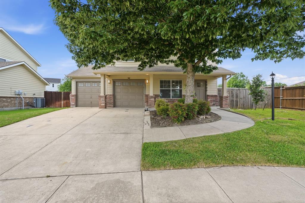 This completely renovated two-story single-family residence is located in the established Palmilla Springs community of west Fort Worth. Built in 2007, the home offers approximately 1,898 square feet of living space with 3 bedrooms, 2 full bathrooms, and an attached two-car garage situated on an oversized 8,276-square-foot corner lot. The home features an open-concept floor plan with a spacious living area, a large formal dining room that can also serve as a secondary living space, and a generously sized kitchen complete with a center island, abundant cabinet storage, and extensive countertop workspace. All bedrooms are located on the second floor and offer ample living space. The primary suite includes a large walk-in closet, dual vanities, and a private bath. Additional interior features include bay windows, ceiling fans, modern paint finishes, and window blinds throughout. Exterior amenities include mature shade trees, a covered front porch, a large fenced backyard, and convenient access to nearby parks, shopping, dining, and major commuter routes leading to downtown Fort Worth. The corner lot location provides additional yard space and enhanced curb appeal.