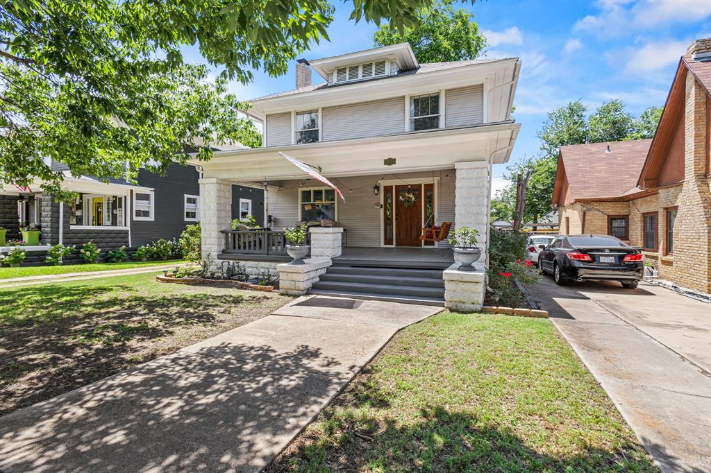 Seller is offering $10k towards closing costs! Fully Renovated 1924 Gem in Fort Worth's Fairmount District with an assumable loan at 3.375%! Step into timeless elegance with this stunning 4-bedroom, 2-bath historic home in the heart of Fort Worth’s sought-after Fairmount District. Completely renovated from the ground up in 2018, this 1924 beauty blends classic charm with modern upgrades—including a new roof, HVAC, electrical, plumbing, sheetrock, radiant barrier, and insulation.
Enjoy peaceful mornings on the cozy covered front porch, and entertain with ease on the elevated back deck overlooking a spacious backyard, perfect for gatherings, barbecues, or simply relaxing under the stars.
Inside, the home features restored original hardwood floors downstairs, new wood floors upstairs, and custom walk-in closets in every bedroom. The kitchen is a chef’s dream with custom cabinetry, granite countertops, and stainless steel appliances. The downstairs primary is a true flex space and can be used for formal dining or a home office.
A rare oversized detached 2-car garage and partial cellar add everyday convenience, while the fully restored original windows preserve the home’s historic character. Enjoy peace of mind and long-term savings with the historic tax exemption.
Situated just minutes from Magnolia Avenue, TCU, the Medical District, and the Fort Worth Zoo, this home offers unbeatable access to dining, culture, and community—all while maintaining a quiet, neighborhood feel.
Don’t miss your chance to own a piece of Fort Worth history—schedule your private tour today!