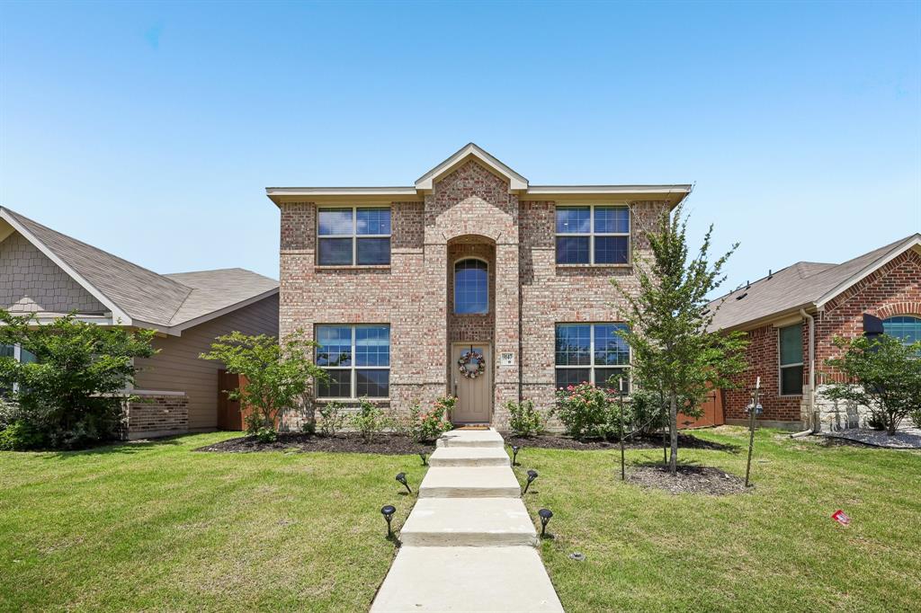 Located in the highly sought after Heartland community, this like new 5 bedroom, 3 full bathroom one-owner home offers an exceptional floor plan, modern finishes, and an assumable FHA loan with an attractive 4.8% interest rate. Built in one of the newer sections of the neighborhood, the home also includes the remaining builder’s warranty for added peace of mind. This is a unique floor layout that can easily function as a 4 bedroom home with a dedicated office. The primary suite is conveniently located downstairs along with the utility room, guest bathroom, guest bedroom, and the office or optional fifth bedroom. Upstairs features an additional living area that provides the perfect space for a media room, playroom, or second lounge area. The fully fenced backyard offers privacy and room to relax, entertain, or enjoy outdoor activities. Heartland is known for its outstanding amenities and active community lifestyle. Residents enjoy access to a clubhouse, resort style community pool, fitness center, stocked fishing ponds, expansive greenbelt areas, walking and jogging trails, biking paths, parks, dog parks, playgrounds, pickleball courts, basketball courts, sidewalks throughout the neighborhood, and close proximity to the lake. You choose which of the three elementary schools you desire. This home combines the benefits of newer construction, versatile living space, and an amenity rich community in one exceptional opportunity. Come take a look!