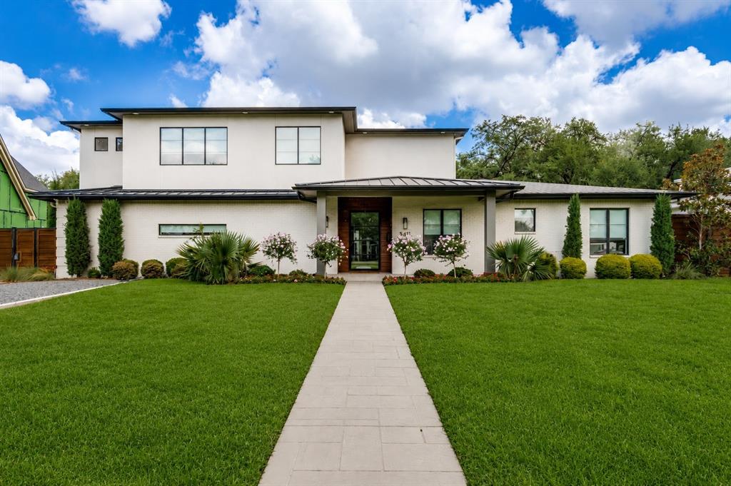 Stunning  and fully remodeled and expanded transitional home with large SEPARATE GUEST HOUSE ( 1,248  sq feet not shown in total footage) Total SQ footage is approx 5,454. Situate in Melshire Estates! Perfect for a family with multi generations or live-in assistance. This well designed home is sleek and sophisticated & features a great floor plan. The gourmet kitchen opens to the main living room & is complete with quartzite countertops, center island, marble backsplash, two dishwashers, three ovens & gas cooking. Primary bedroom suite is downstairs & features a luxurious bathroom with designer fixtures, walk in closet with built-in drawers views & access to the pool area. Other special amenities include: mud room, utility room with freezer space, media room upstairs, loft area for pool table, attic storage, pocket doors, guest quarters with one bedroom and bath downstairs and one bedroom apartment with kitchen bath upstairs. The outdoor living area is amazing with a fireplace & outdoor kitchen. Large yard with pool and spa