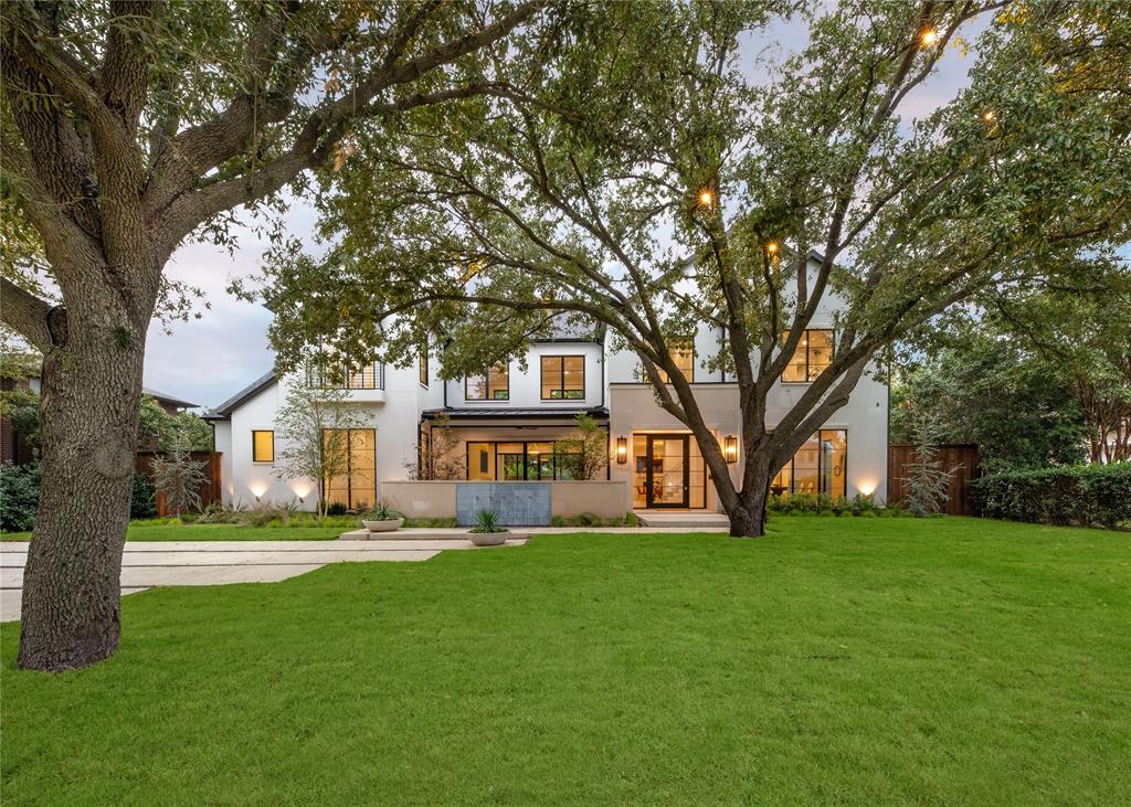 Welcome to 5941 Meaders Lane, a sanctuary of sophistication and comfort. This well-crafted, new construction residence is situated on a spacious home site in the prime location of Preston Hollow. Boasting abundant natural light and generous living spaces including six bedrooms with en-suite, game room, media with wet bar, two living areas that each feature a fireplace, study and exercise room. Filled with high design and fine finishes throughout.  The thoughtfully planned kitchen hosts Wolf Sub Zero appliances including tower wine fridge, steam oven, 60-inch range, built in refrigerator and freezer, dual Bosch dishwashers and an icemaker. The primary bedroom is a true retreat with a beautifully appointed en-suite that offers dual closets, soaking tub, large shower and vanity area. You will find full utility rooms on each level with the lower including a pet wash station and plentiful storage which also leads to the primary bathroom.  Enjoy outdoor living at it's best with lush landscaping, a large pool and spa, outdoor kitchen, putting green, fireplace as well as a front courtyard with gorgeous water feature that greets you upon arrival. Fantastic dining, shopping and entertainment options nearby.