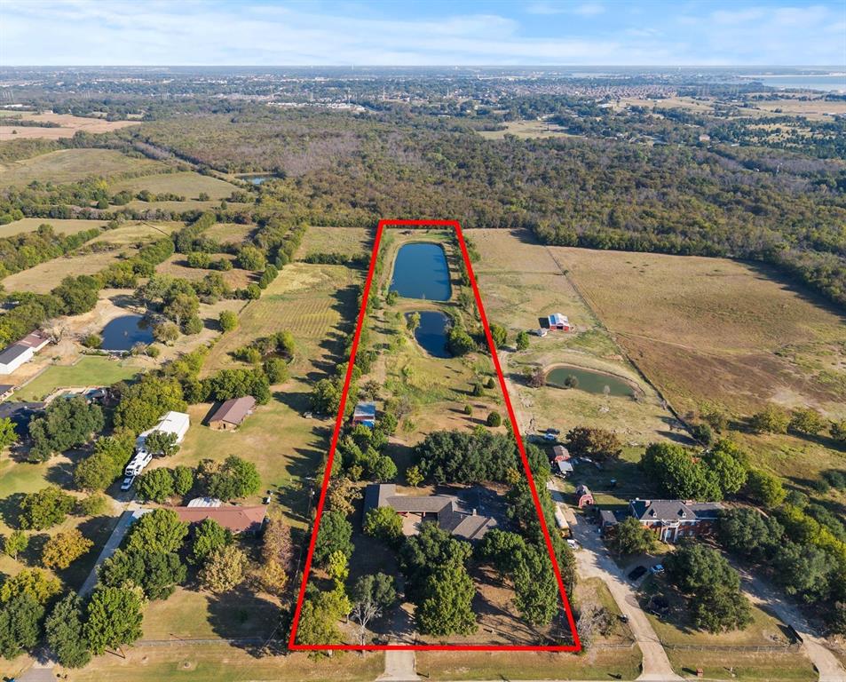 SUNNYVALE TX ACREAGE! Fantasitc location conveniently located between I-30 & Hwy 80 just minutes from the George Bush Fwy north in highly accliamed Sunnyvale ISD. Sunnyvale is one of Dallas' best kept secrets so do your homework on this mostly residential community. There is no value given to the improvments on this property and the improvements are not accessible to view. Call agent with questions. This is a RARE opportunity to build your dream gated estate with space & privacy with No HOA and offering towering mature trees, 2 ponds and convenient to just about everything including Lake Ray Hubbard just minutes east! Appt required to walk the property.