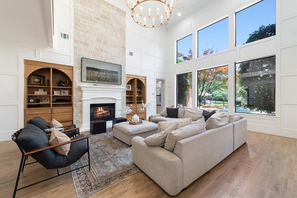 OPEN ENROLLMENT TO CARROLL ISD! Welcome home to this beautifully renovated estate featuring an ideal floor plan and mature trees on a 1+ acre lot. As you enter through the grand foyer, you are met with modern updates that are sure to impress all! The main living area boasts a two-story ceiling and a stunning fireplace. The kitchen is a dream with abundant cabinetry, double islands, built in appliances, including a built in ice machine! You will be sure to fall in love with the scullery pantry equipped with it's own dishwasher, double oven, and microwave. The luxurious master suite features a fireplace, a luxurious spa bath, and two expansive closets. Upstairs, enjoy a large game room, media room, a craft room, and three additional bedrooms offering plenty of room for everyone. The amazing private backyard includes a covered living area with a fireplace and grill, a beach entry Claffey pool with a spa and waterfall, beautiful trees, and ample grassy space. Come tour this beauty today!