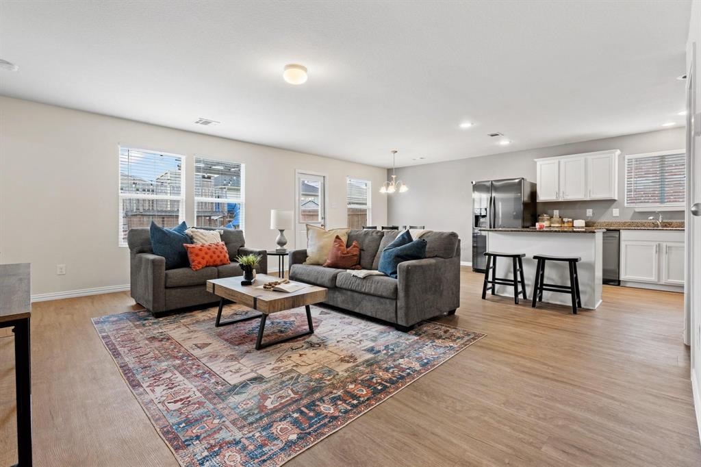 Beautiful, remodeled home in the highly sought out Northwest ISD. From eye catching new flooring with NO carpet, to a freshly painted interior, to a newly remodeled kitchen & primary bathroom, to a spacious backyard, full equipped with a pergola, over extended patio, there are endless reasons to fall in love with this home. Even the garage oozes with pride of ownership! In addition to epoxy flooring, the garage has a fully air-conditioned flex area, that could be used for anything from an office to a workshop. If you're dreaming of luxury at an affordable price, then this home is for you! Schedule your tour today!